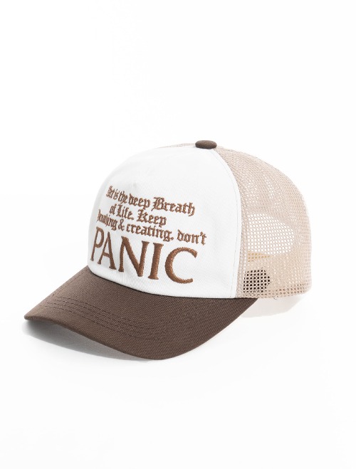 Don&#039;t Panic Twill Mesh Cap [Brown]